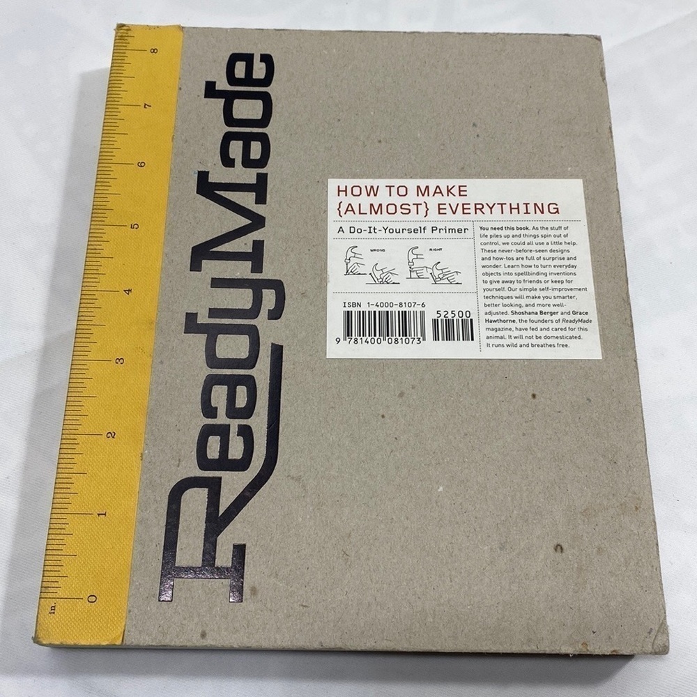 NWOT Ready-made “how to make almost everything” do it yourself book​​​​​​​​